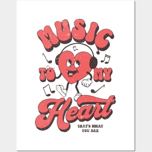 Groovy Heart: Music to My Heart Posters and Art